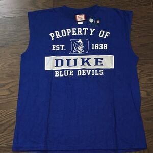 New Duke Blue Devils basketball tank sleeveless work out guns 💪 mens T shirt XL